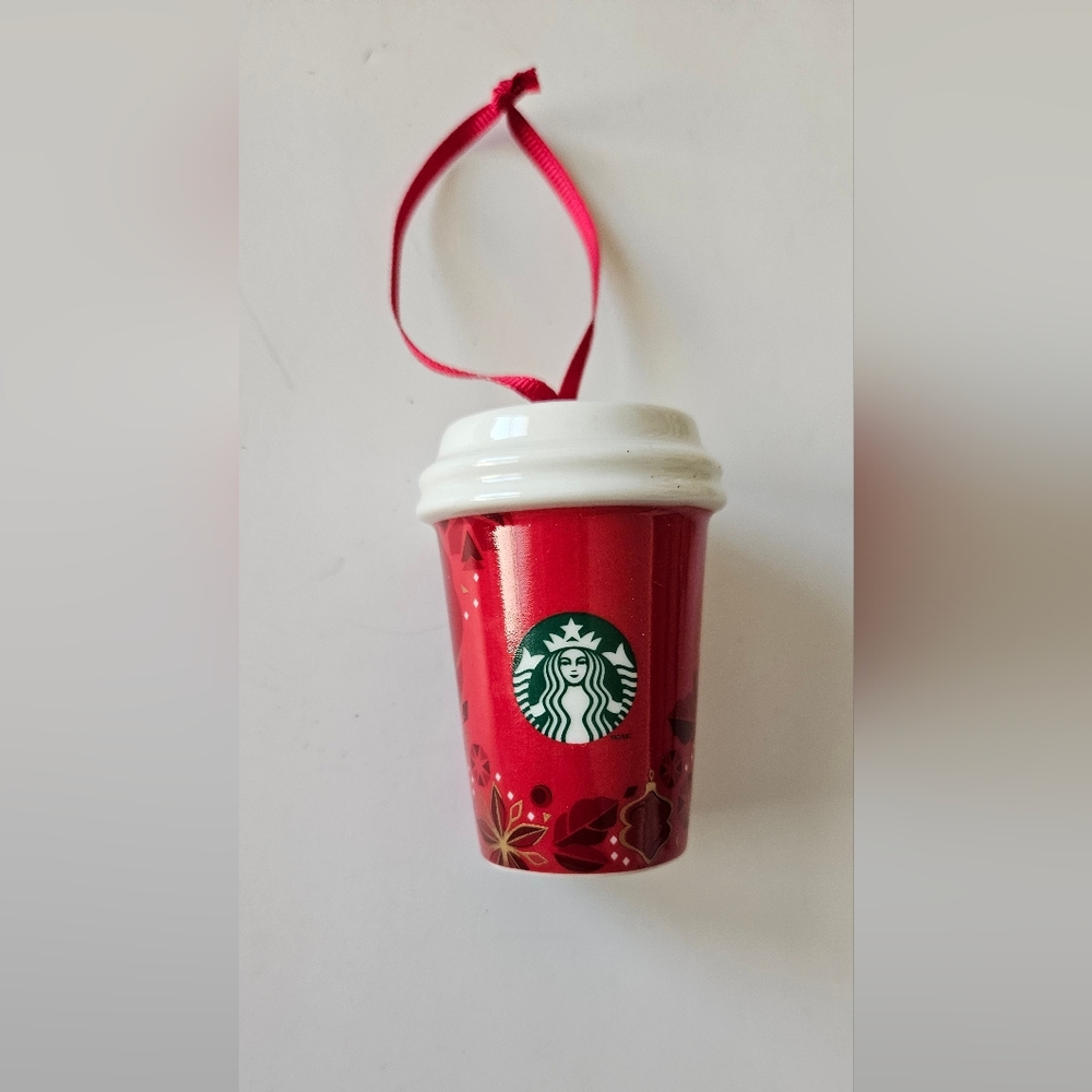Starbucks 2013 Holiday Ceramic Coffee Cup Ornament
